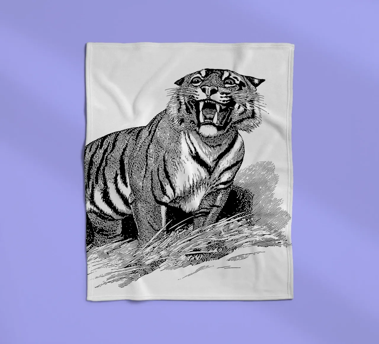 Tiger fleecedeken van apoloprints