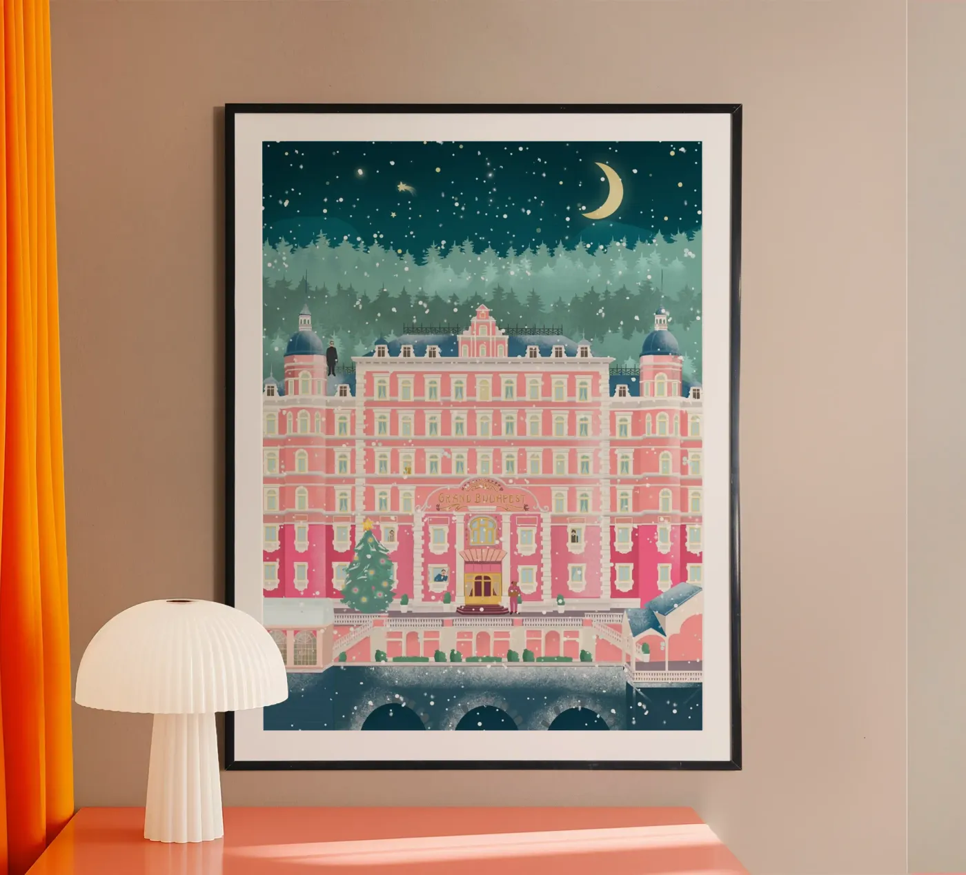 Hotel Budapest Winter poster da PetrArts
