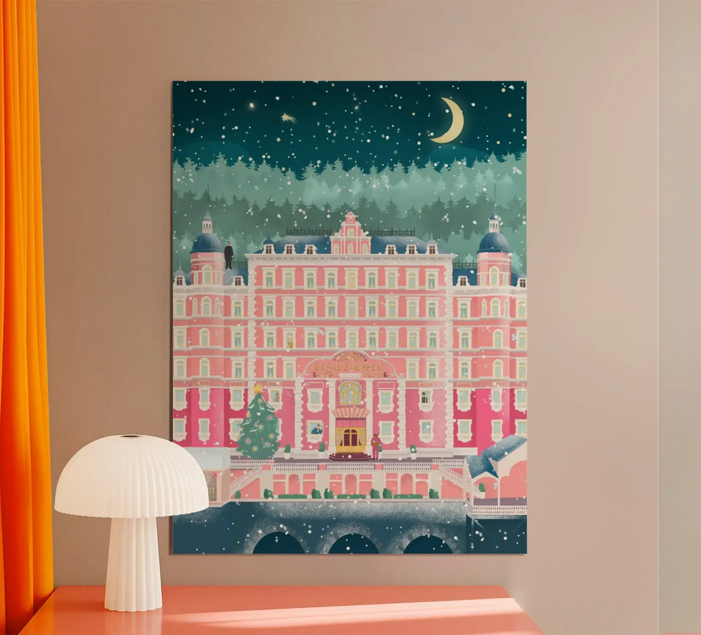 Hotel Budapest Winter poster da PetrArts