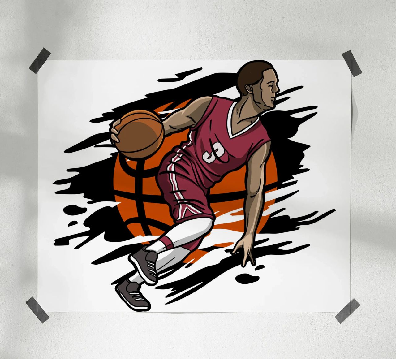 joueur de basket-ball poster de yukihana