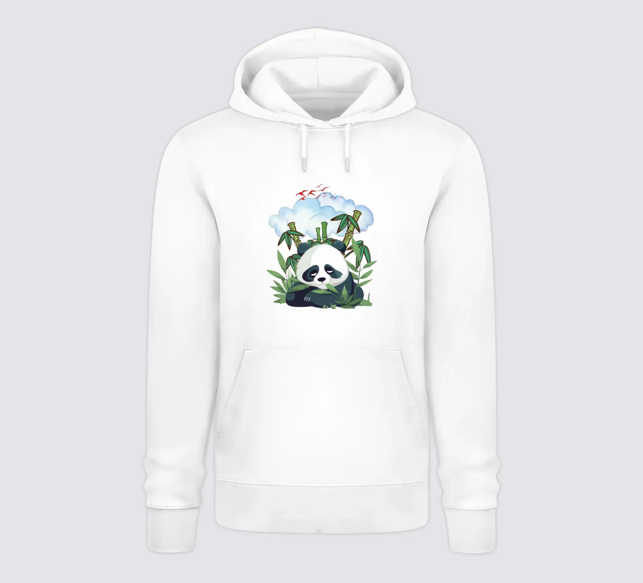 Panda pigro felpa con cappuccio da yukihana