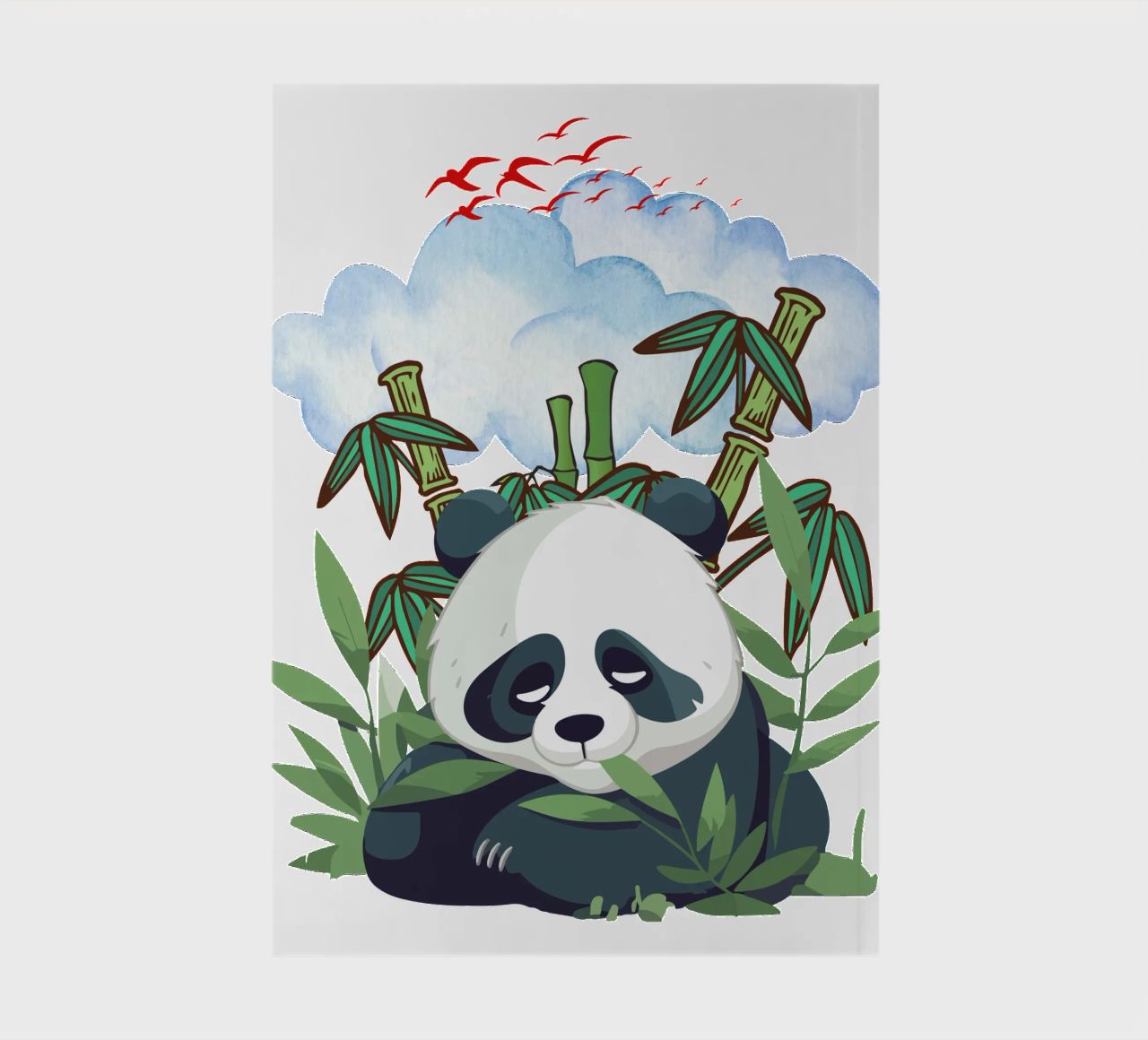 Lazy panda notebook by yukihana