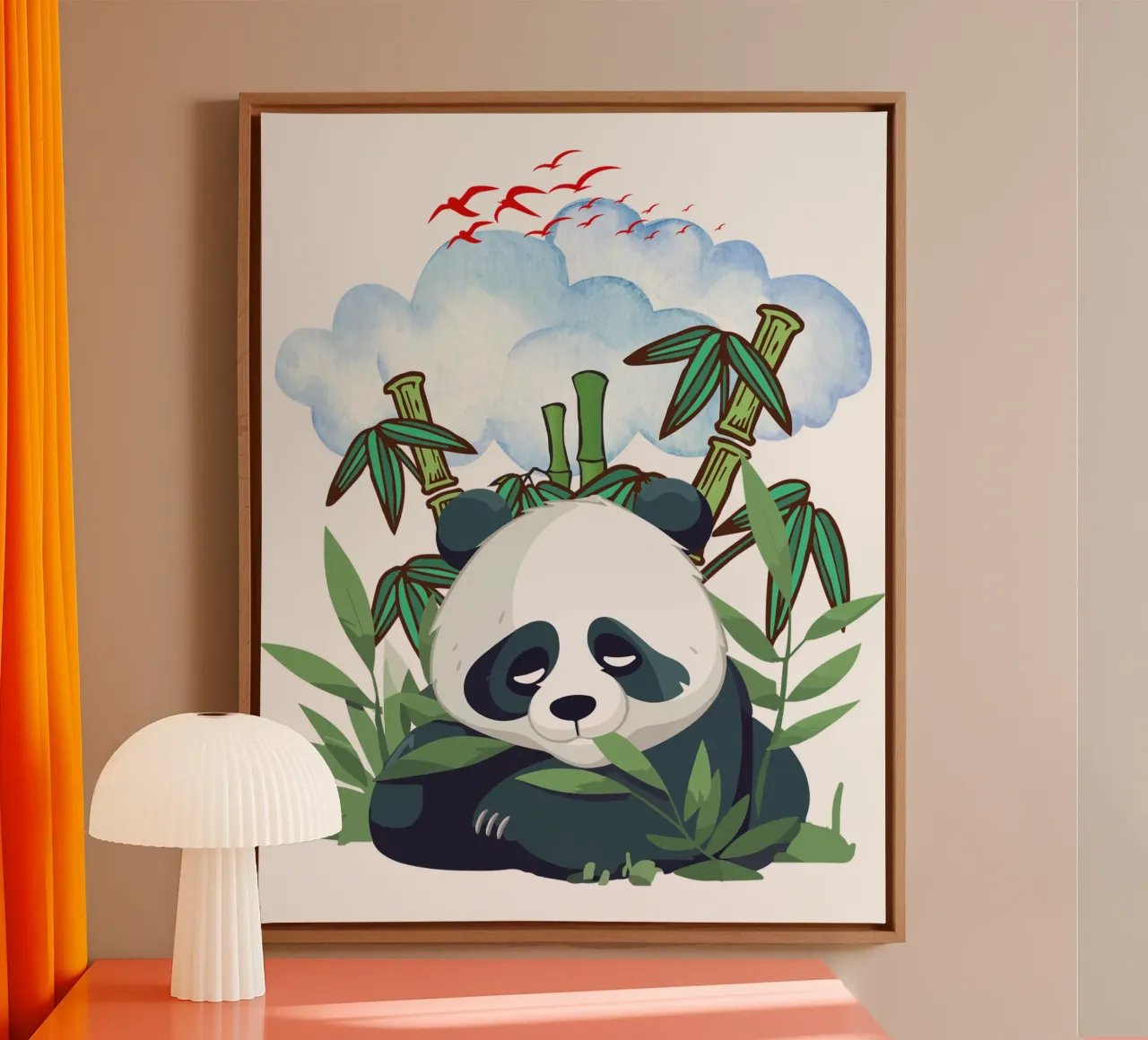 Panda pigro tela da yukihana