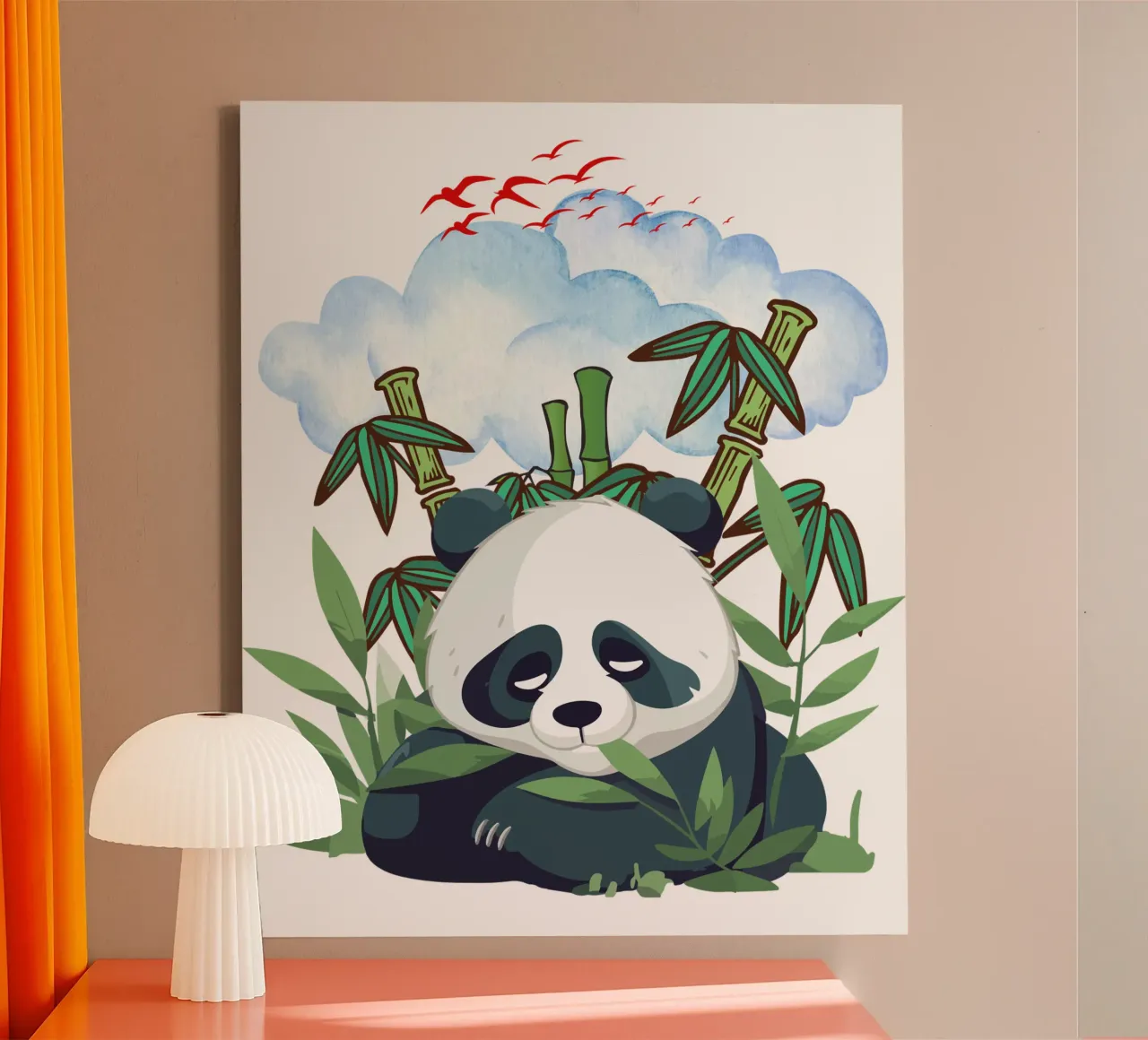 Panda pigro tela da yukihana