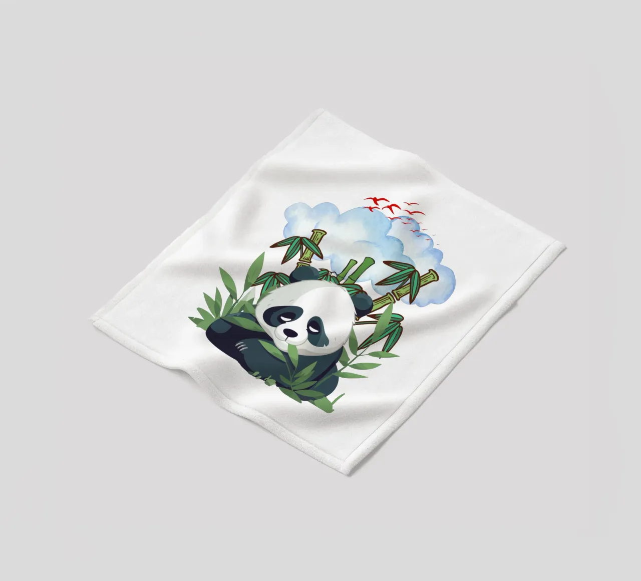 Faule Pandas Fleecedecke von yukihana