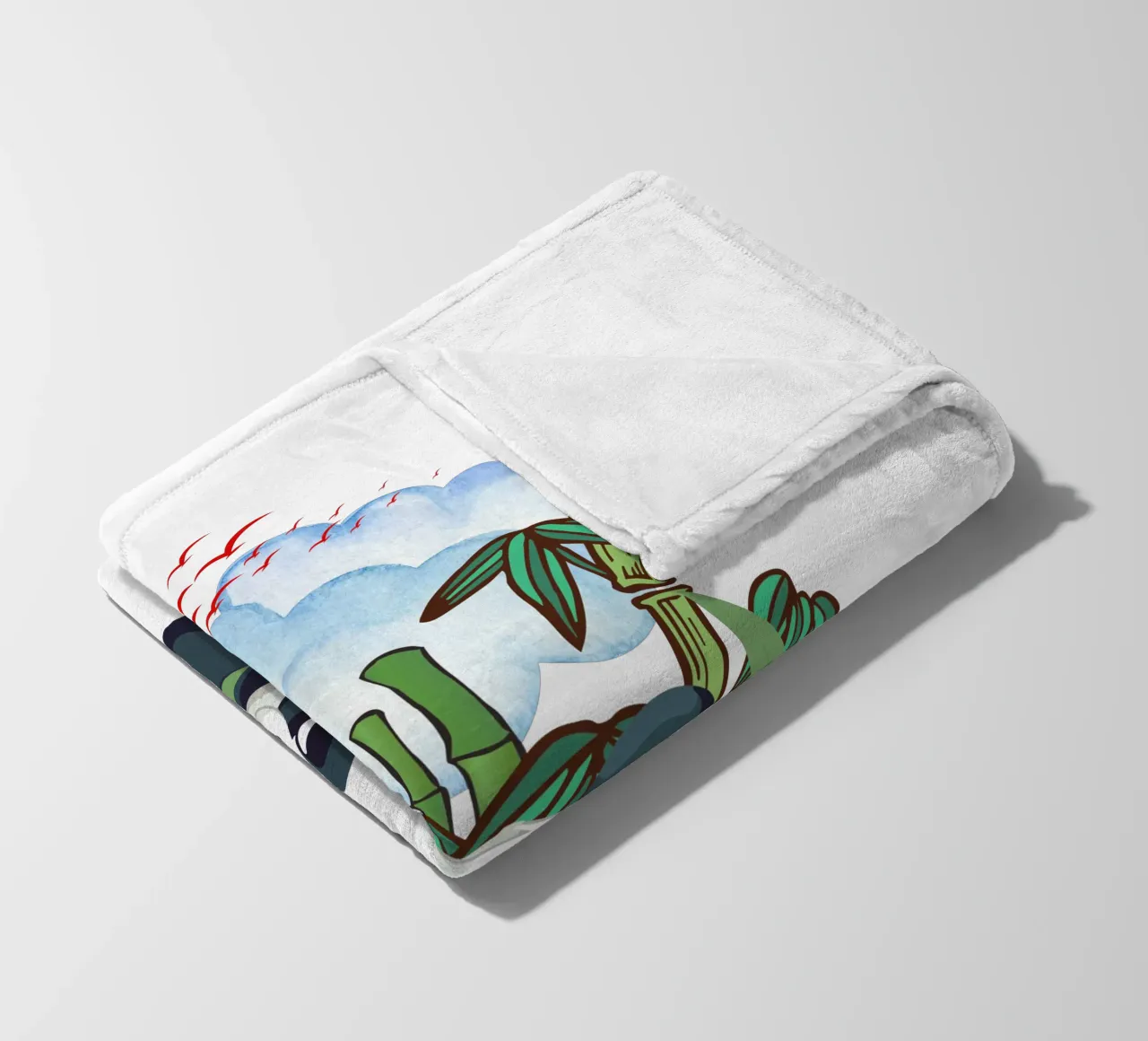 Faule Pandas Fleecedecke von yukihana