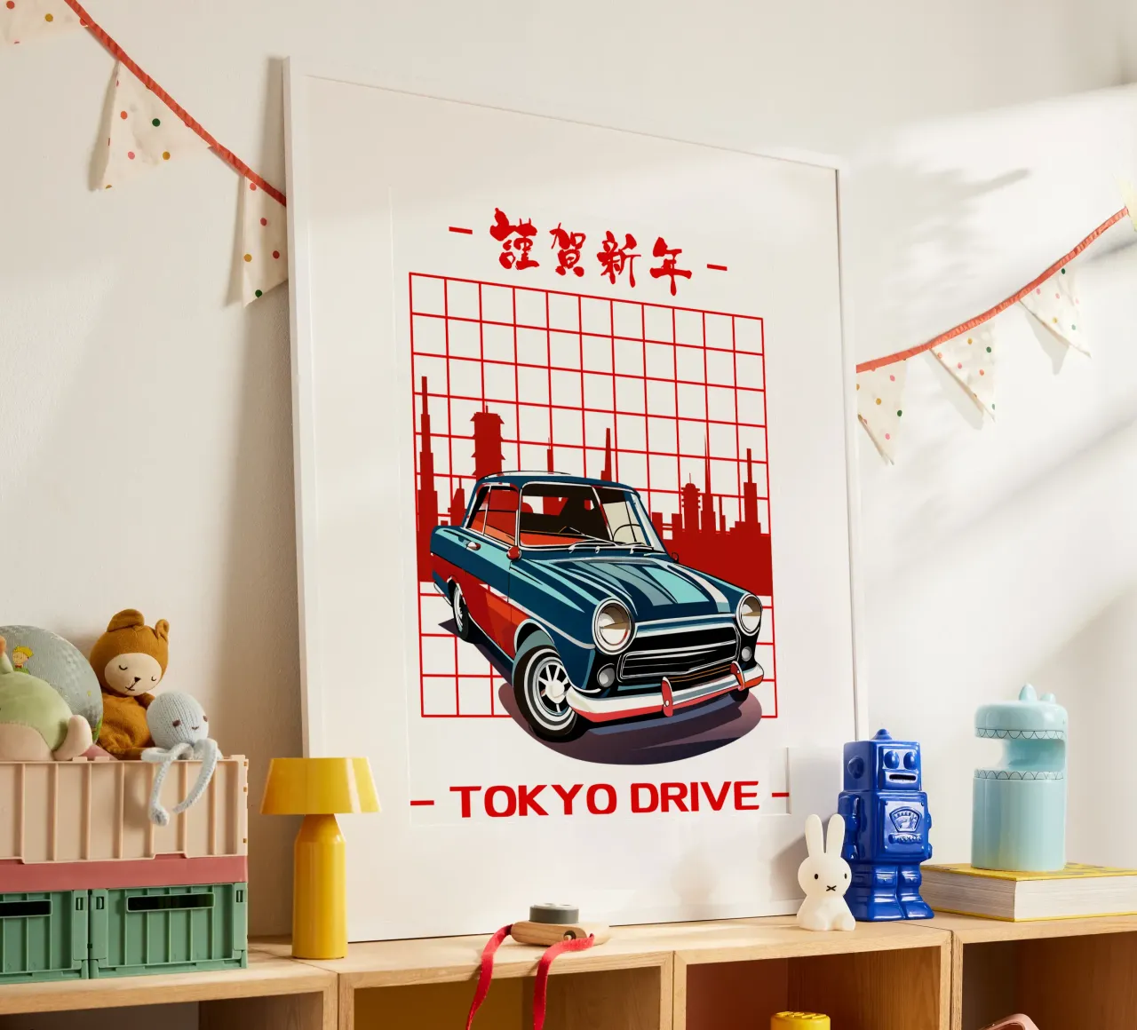 Tokyo Drive poster with plastic frame by yukihana