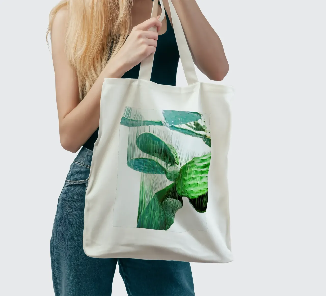 The Speed Of Cactus tote bag by Adam Priester