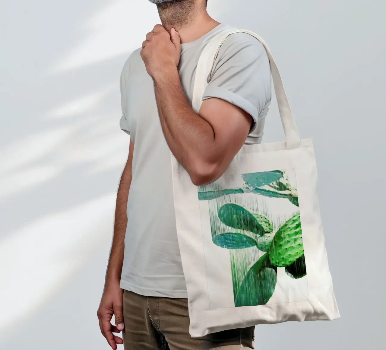 The Speed Of Cactus tote bag by Adam Priester