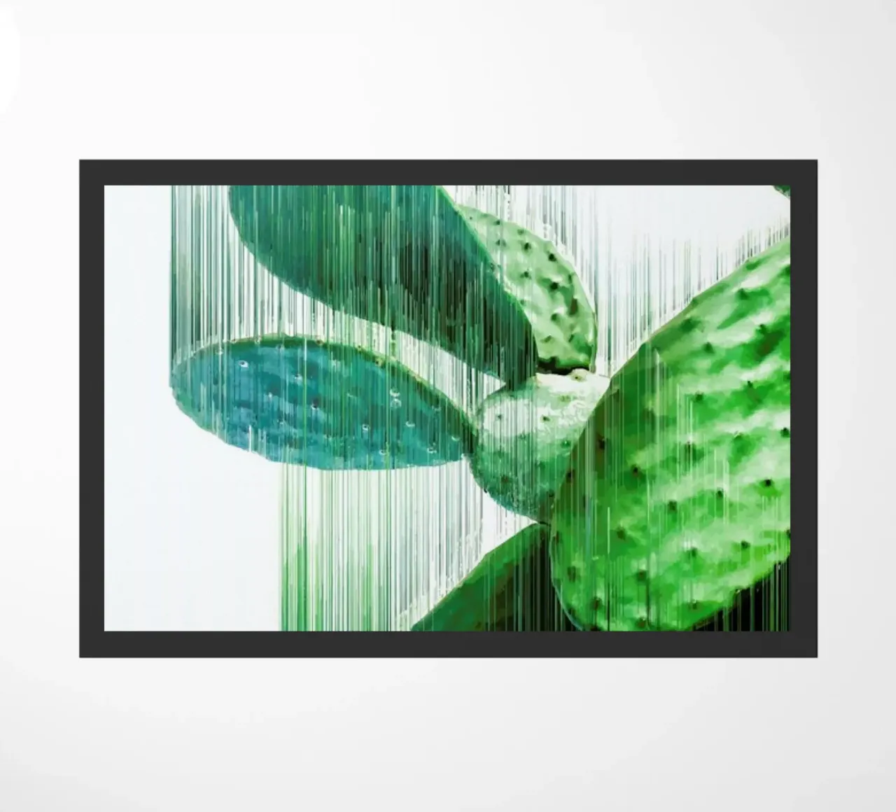 The Speed Of Cactus doormat by Adam Priester