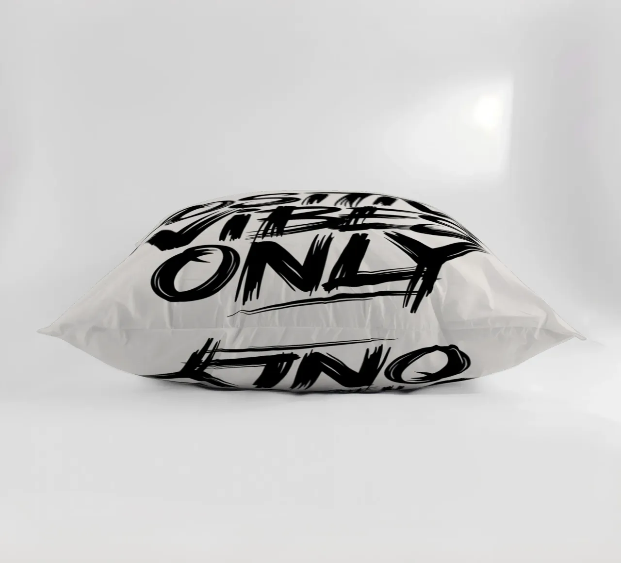 POSITIVE VIBES ONLY decorative cushion by logic