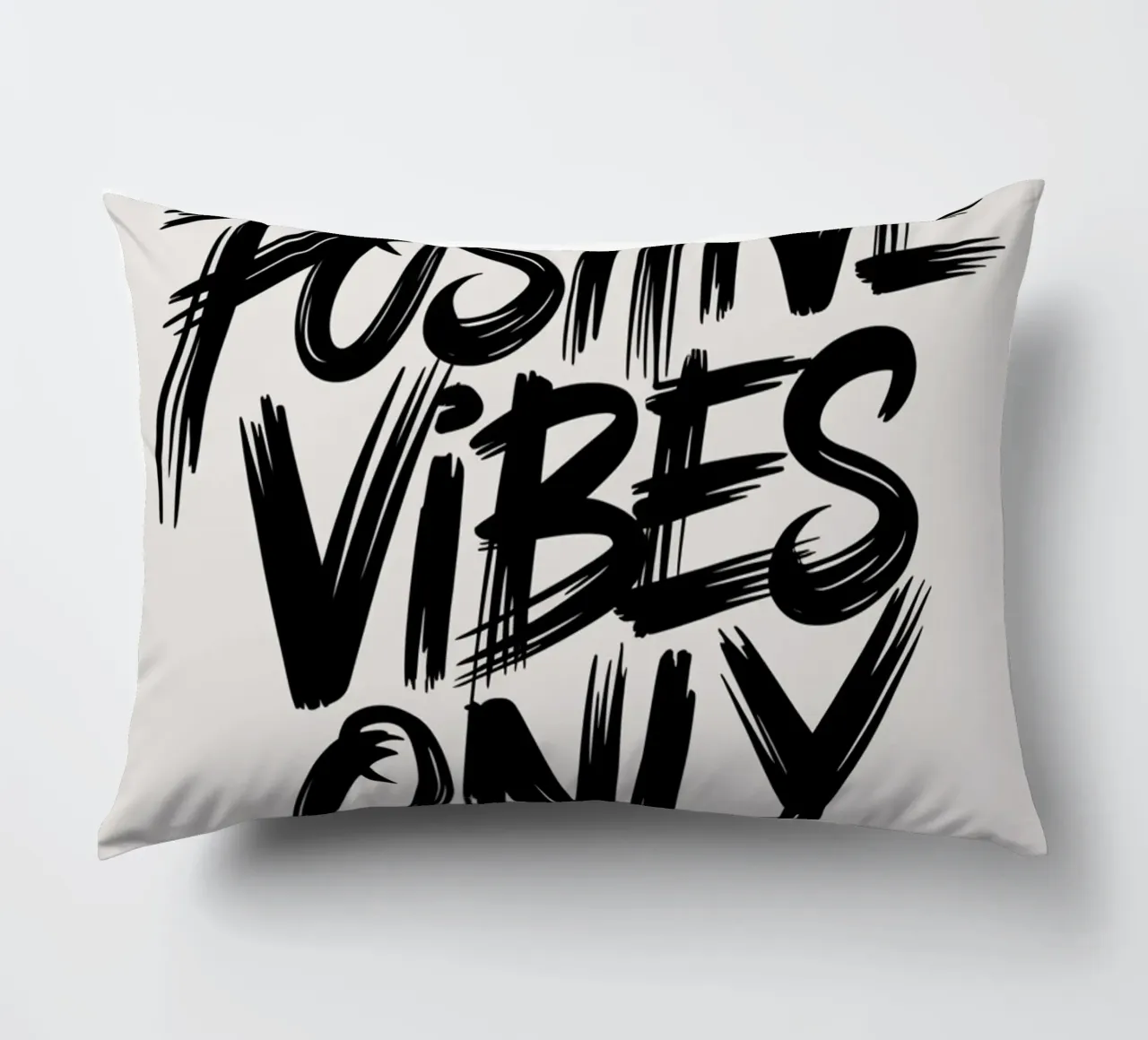 POSITIVE VIBES ONLY decorative cushion by logic