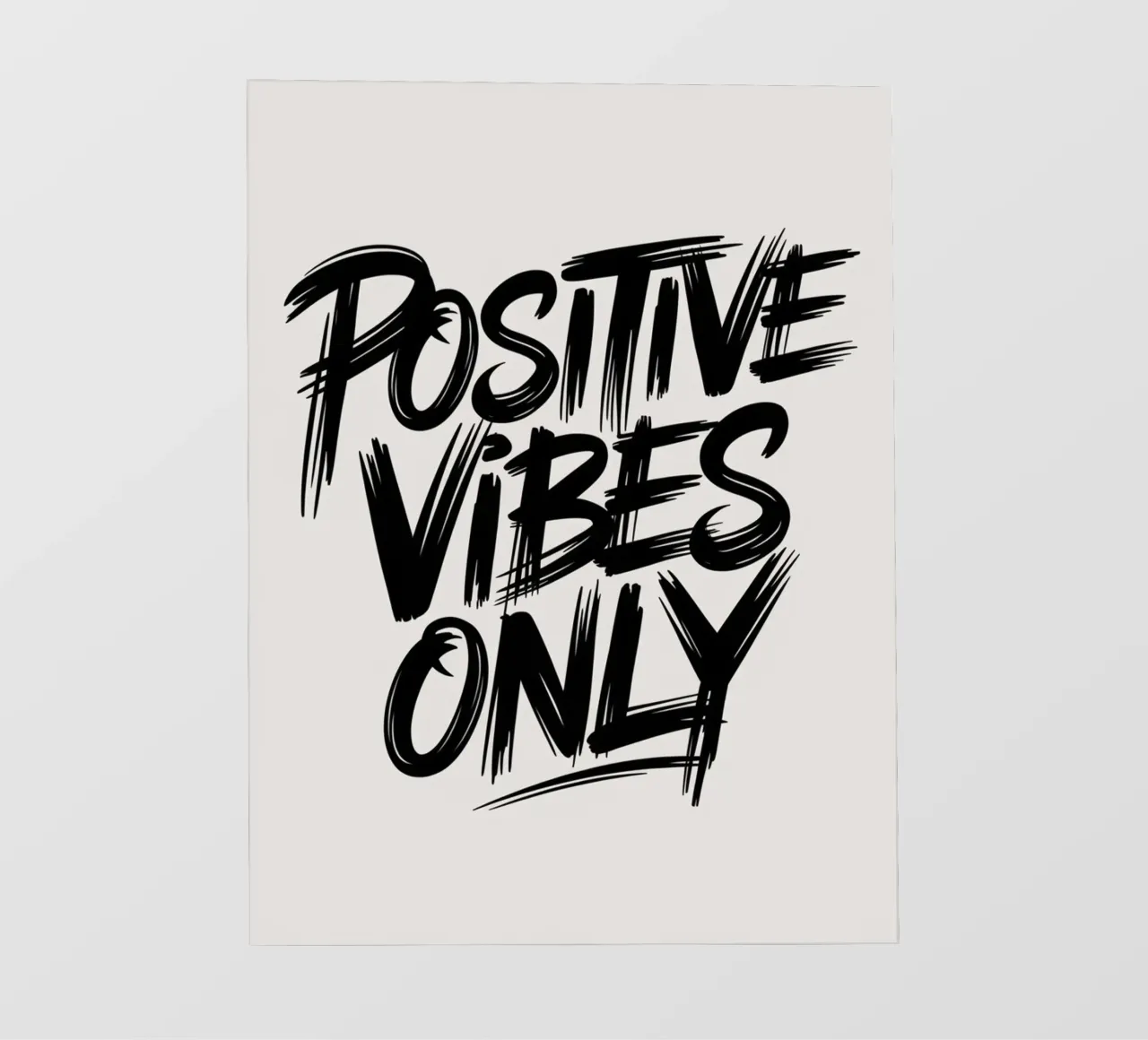 NUR POSITIVE SCHWINGUNGEN Backlit Folie von logic