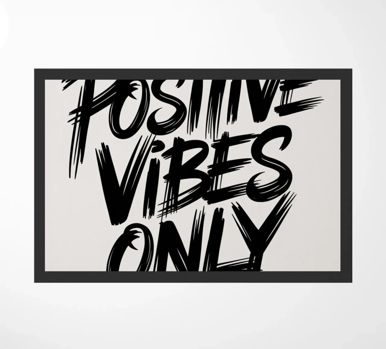 POSITIVE VIBES ONLY doormat by logic