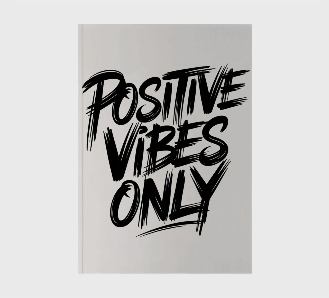 NUR POSITIVE SCHWINGUNGEN Notizbuch von logic