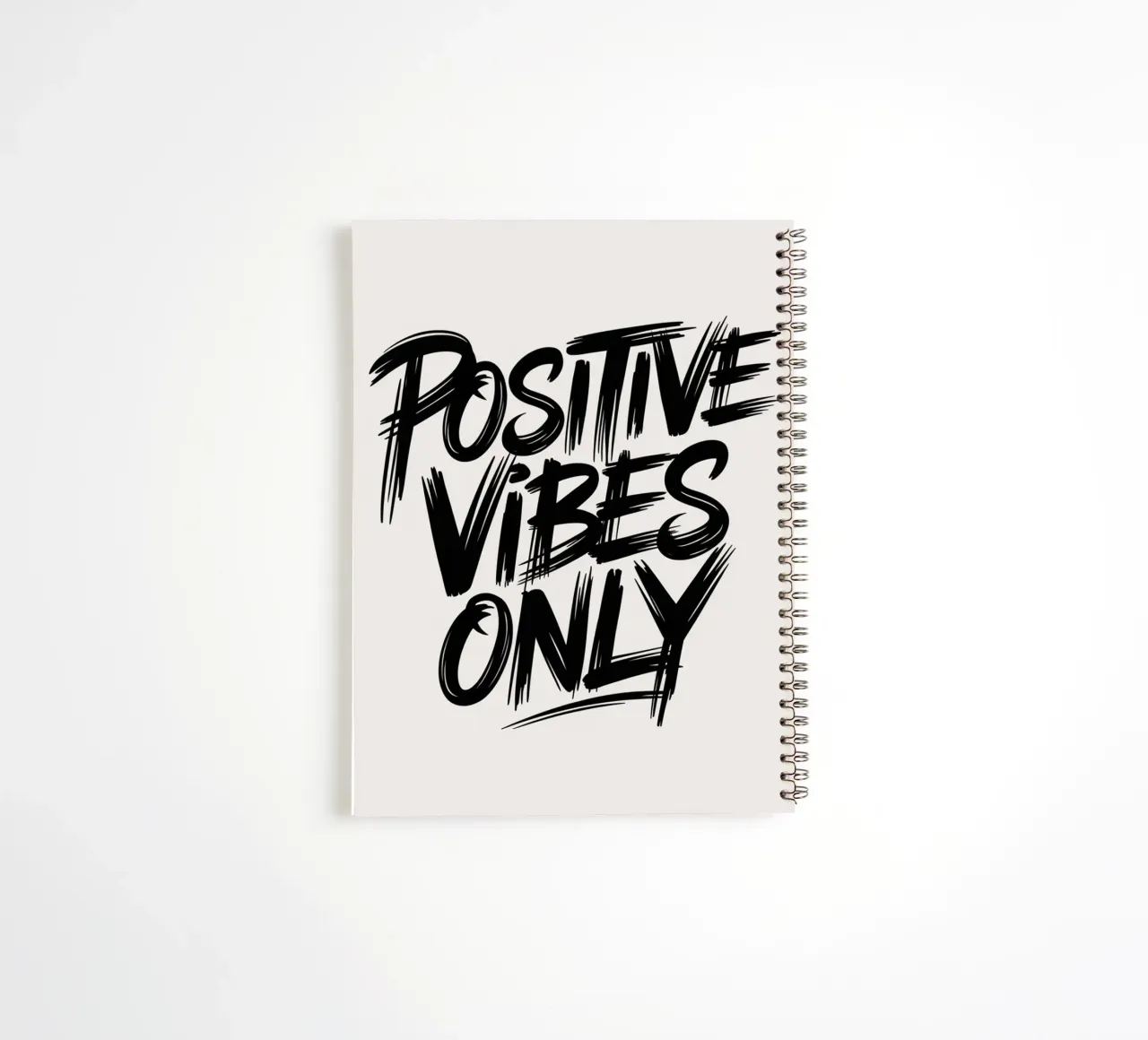 POSITIVE VIBES ONLY spiral notebook by logic
