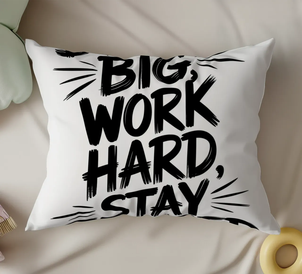SOGNARE IN GRANDE LAVORARE SODO cuscino da logic