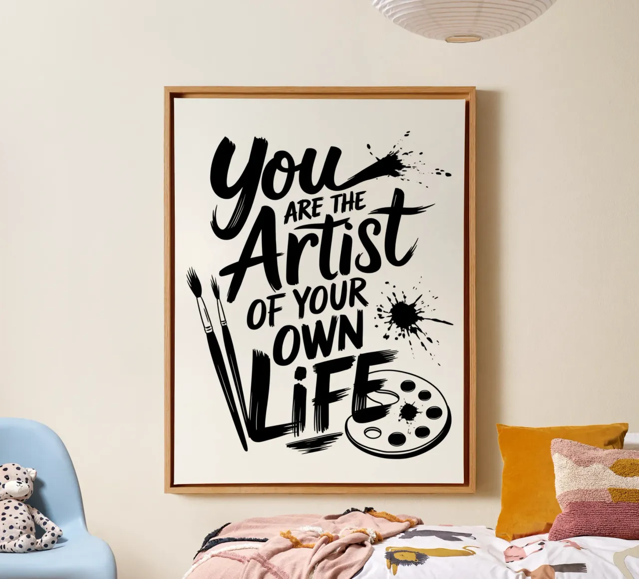 You are the Artist of your own Life canvas with Floater frame by logic