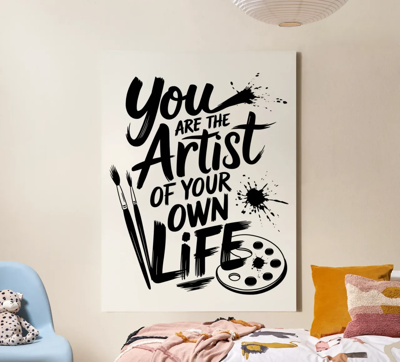 You are the Artist of your own Life canvas with Floater frame by logic