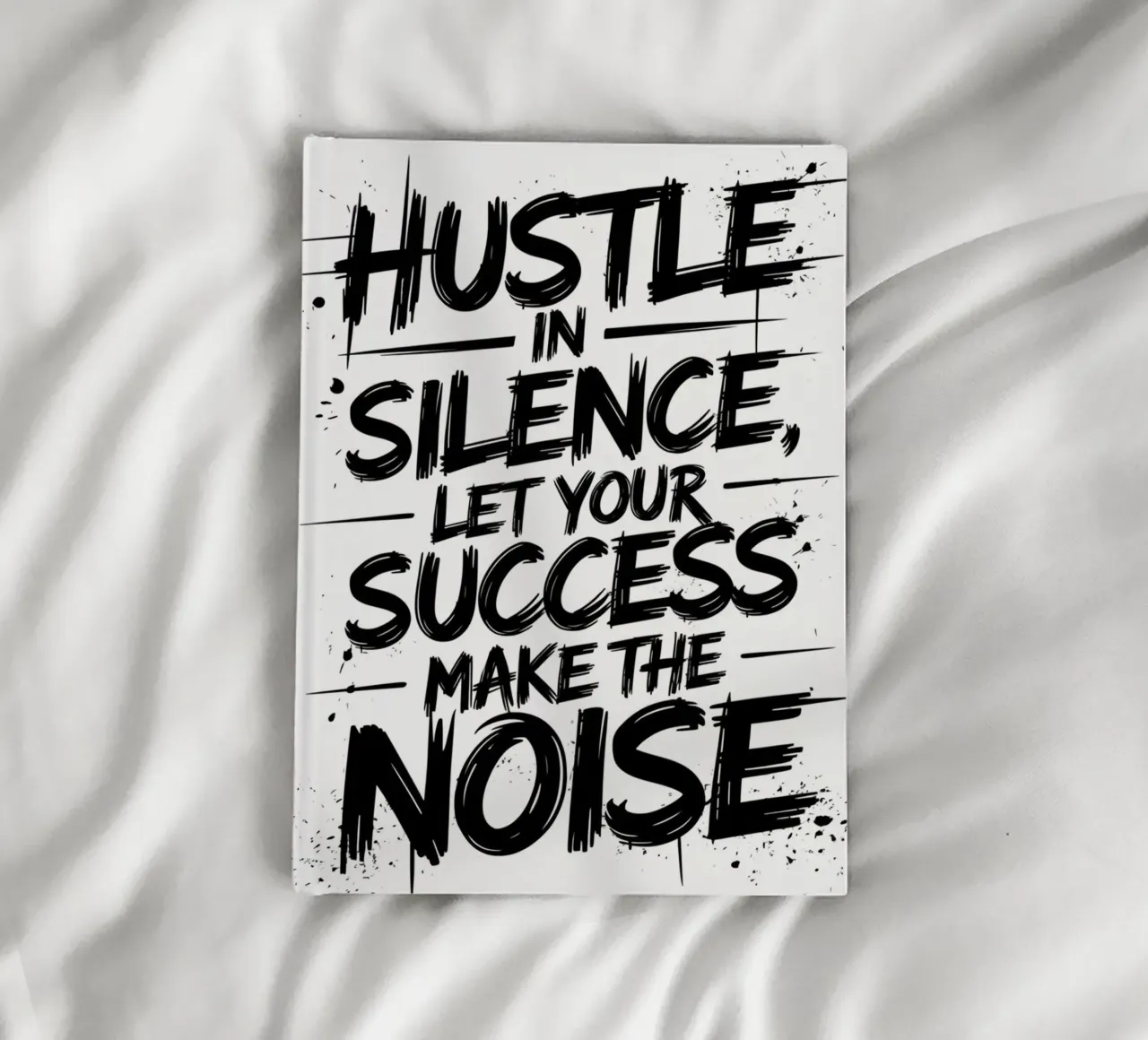 HUSTLE IN SILENCE, LET YOUR SUCCESS MAKE THE NOISE notebook by logic