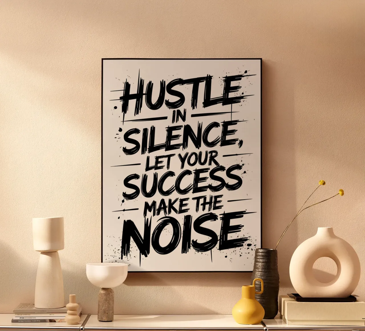 HUSTLE IN SILENCE, LET YOUR SUCCESS MAKE THE NOISE forex plate by logic