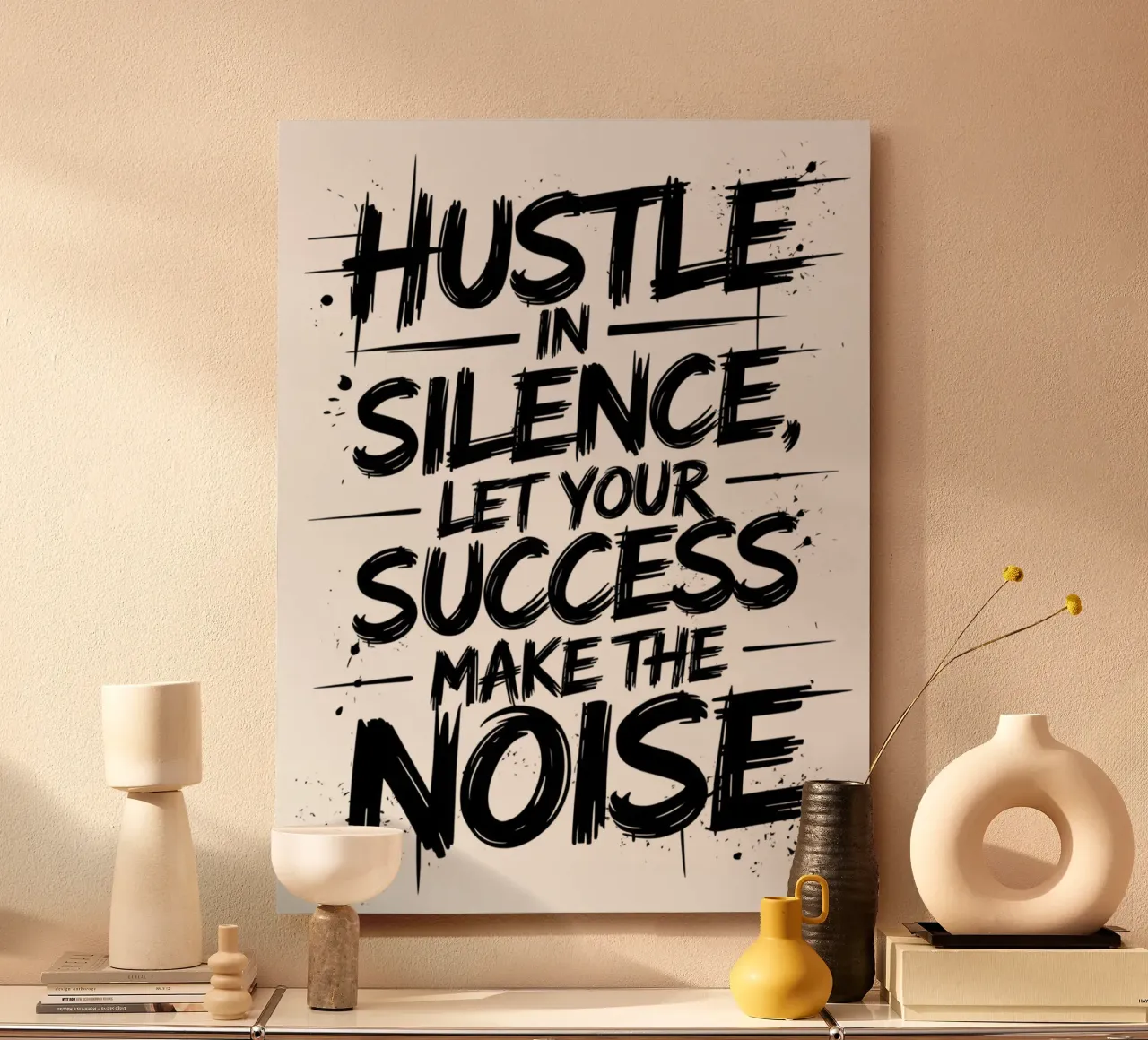 HUSTLE IN SILENCE, LET YOUR SUCCESS MAKE THE NOISE forex plate by logic
