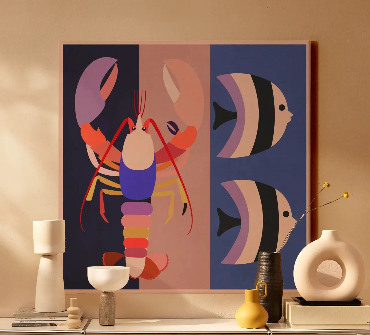 Abstract zeeleven 2 canvas van Gaite