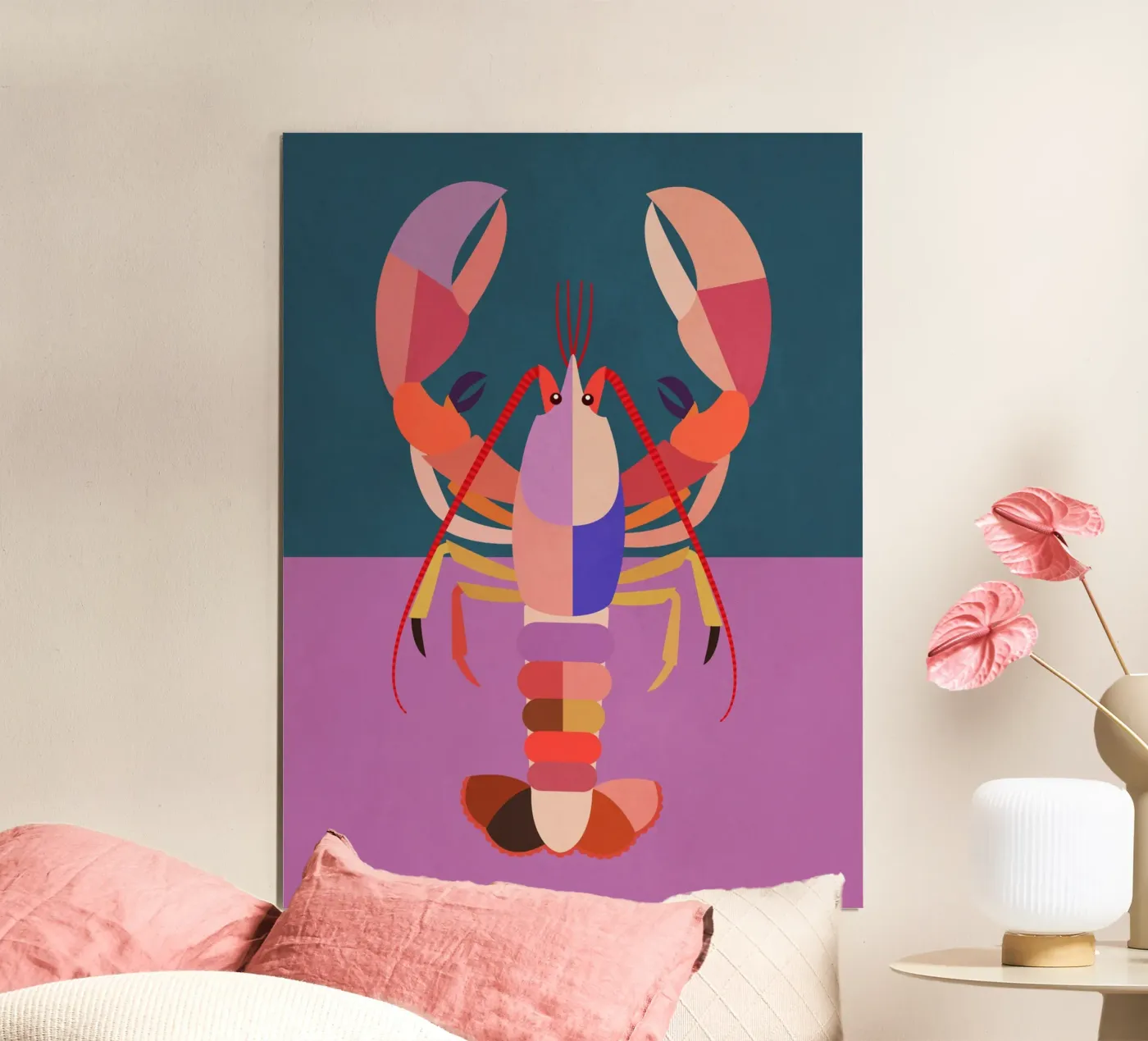 Abstracte kreeft poster van Gaite