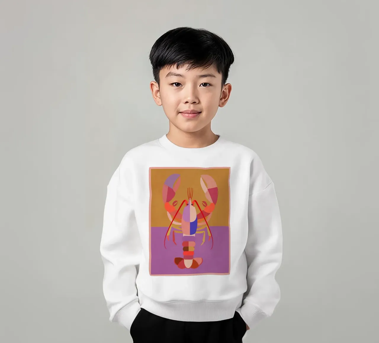 Homard abstrait 2 sweat enfant de Gaite