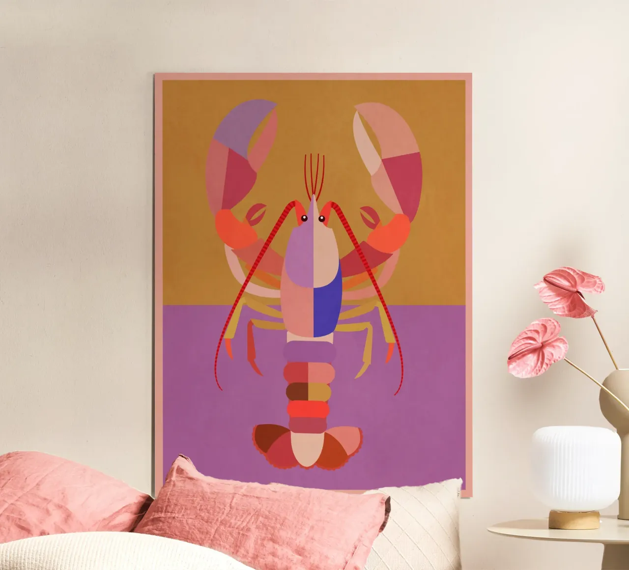 Abstracte kreeft 2 poster van Gaite