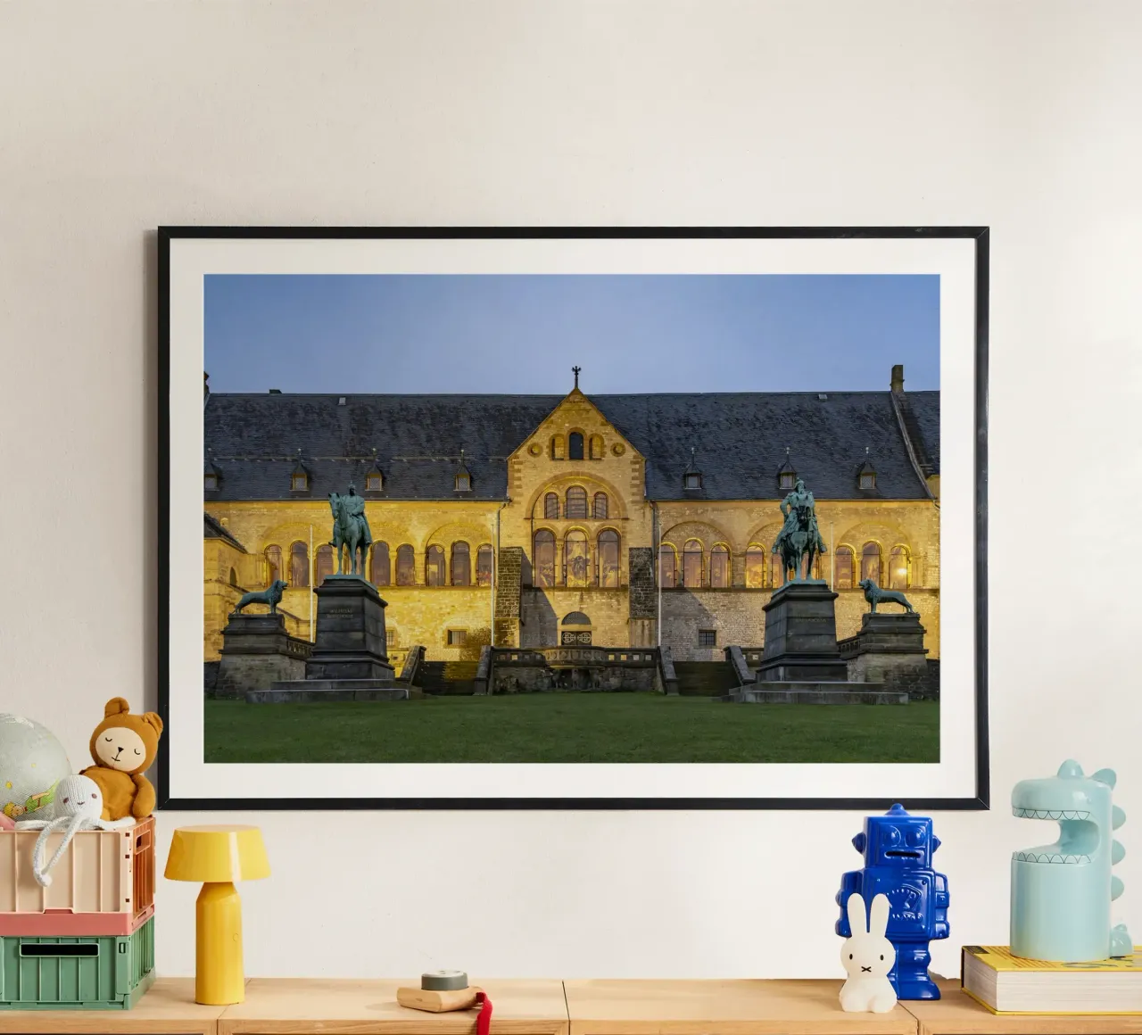 Kaiserpfalz in Goslar poster con telaio in legno da Reisefotografie - Bilder aus aller Welt