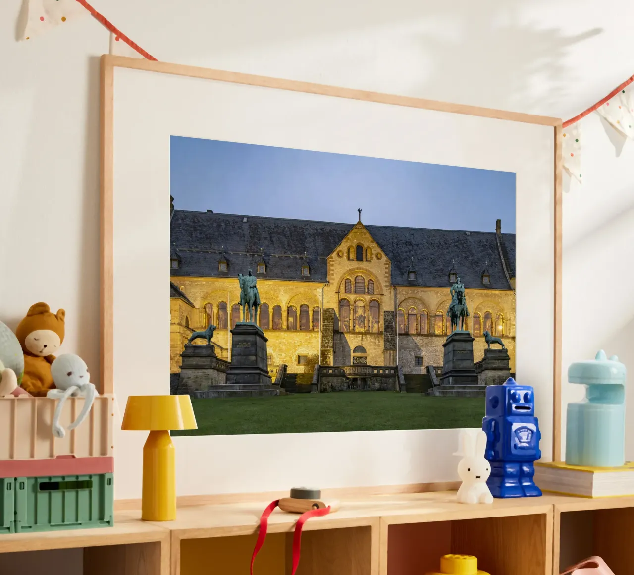 Kaiserpfalz in Goslar poster con telaio in legno da Reisefotografie - Bilder aus aller Welt
