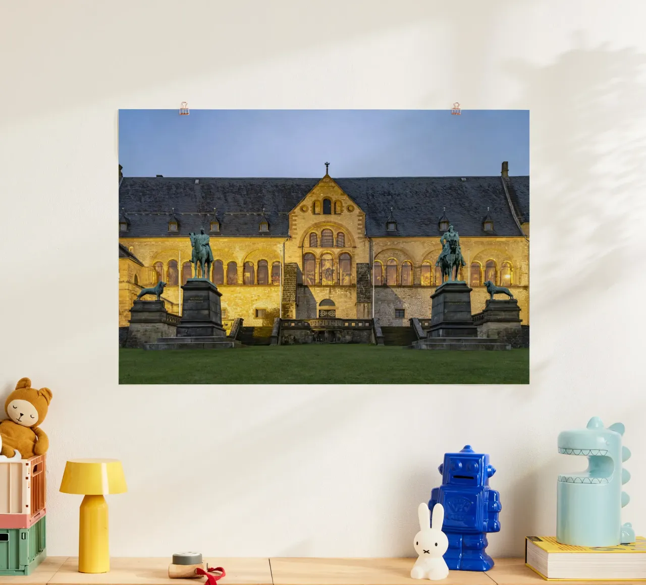Kaiserpfalz in Goslar poster con telaio in legno da Reisefotografie - Bilder aus aller Welt