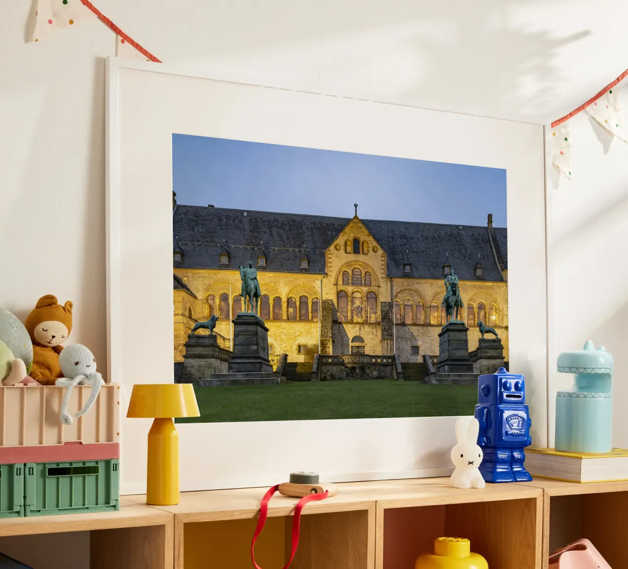 Kaiserpfalz in Goslar poster con telaio in legno da Reisefotografie - Bilder aus aller Welt
