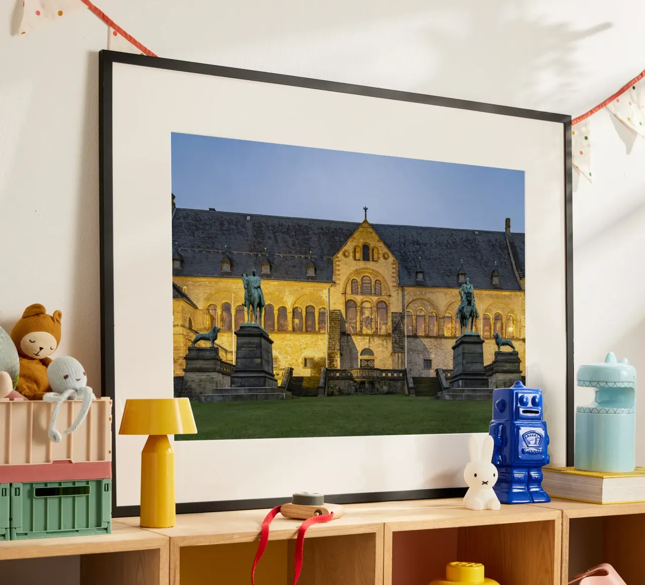 Kaiserpfalz in Goslar poster con telaio in legno da Reisefotografie - Bilder aus aller Welt