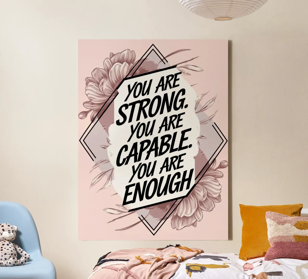 BE THE QUEEN OF YOUR OWN CASTLE canvas with Floater frame by logic