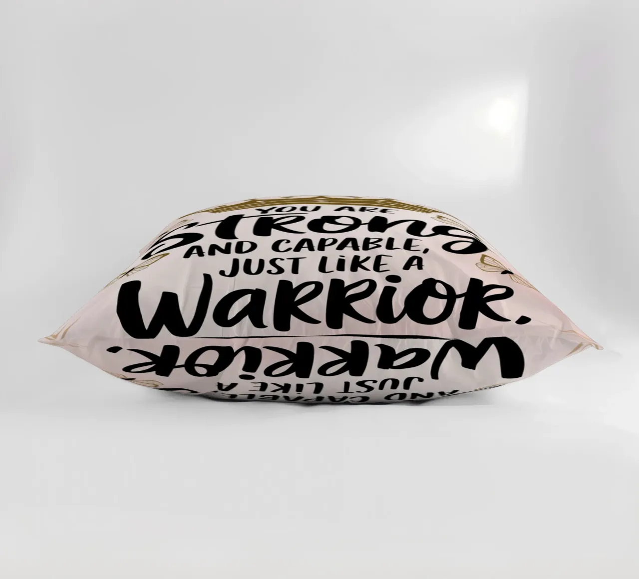 You are strong and capable, just like a warrior. decorative cushion by logic
