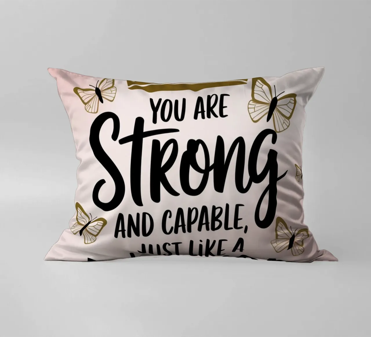 You are strong and capable, just like a warrior. decorative cushion by logic
