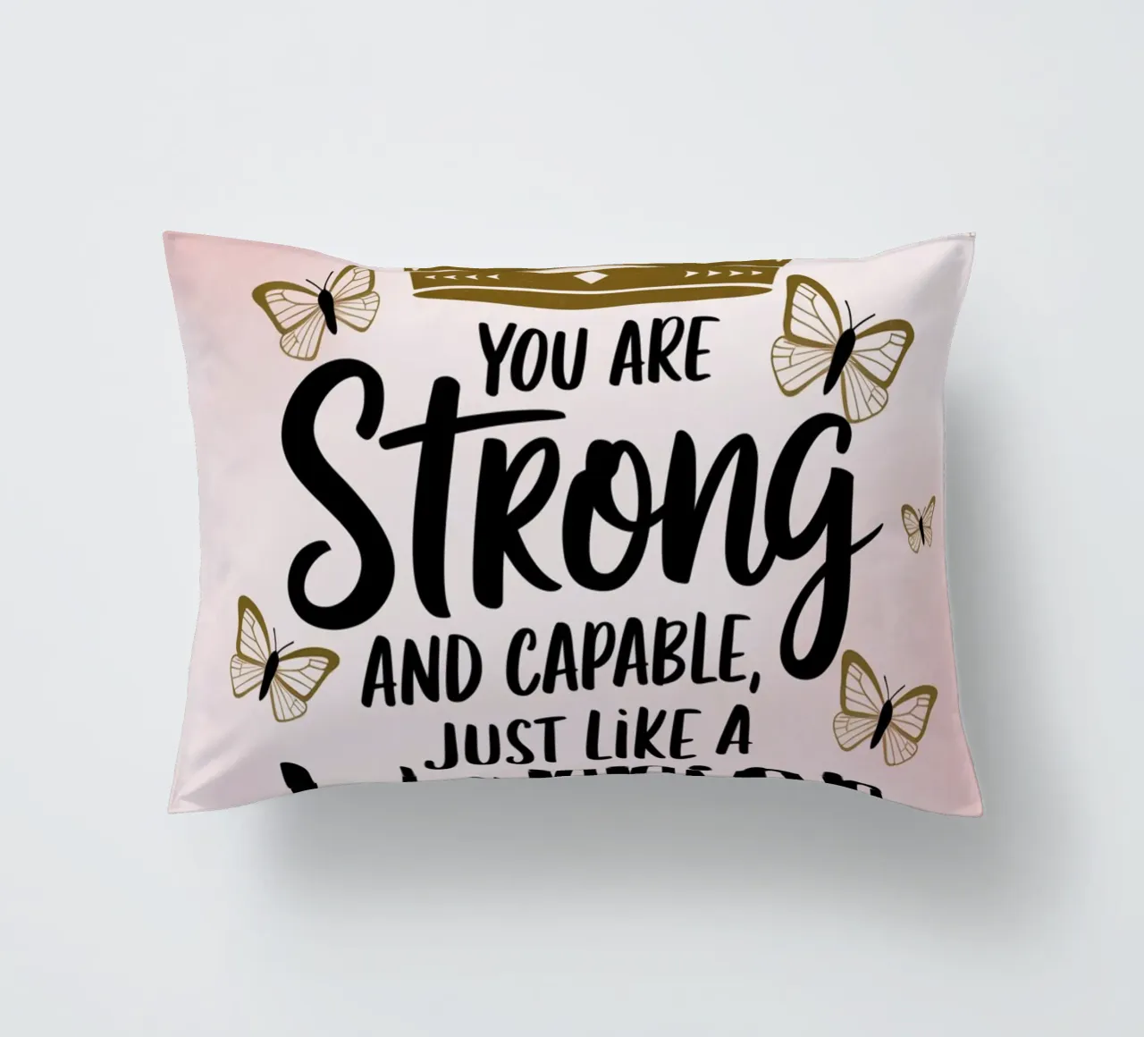 You are strong and capable, just like a warrior. decorative cushion by logic