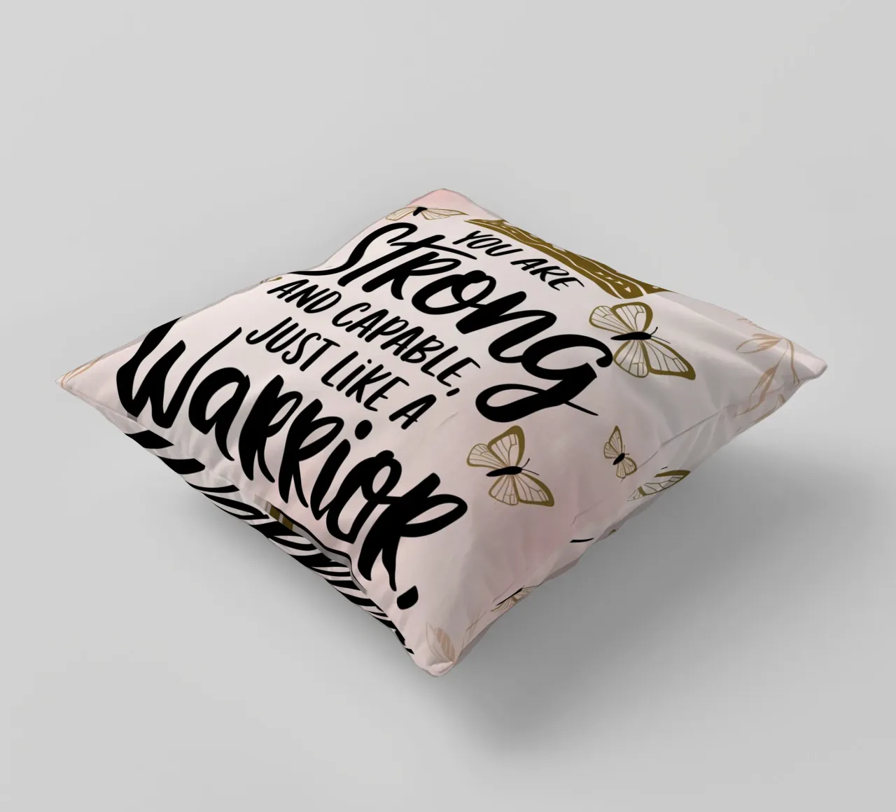 You are strong and capable, just like a warrior. decorative cushion by logic