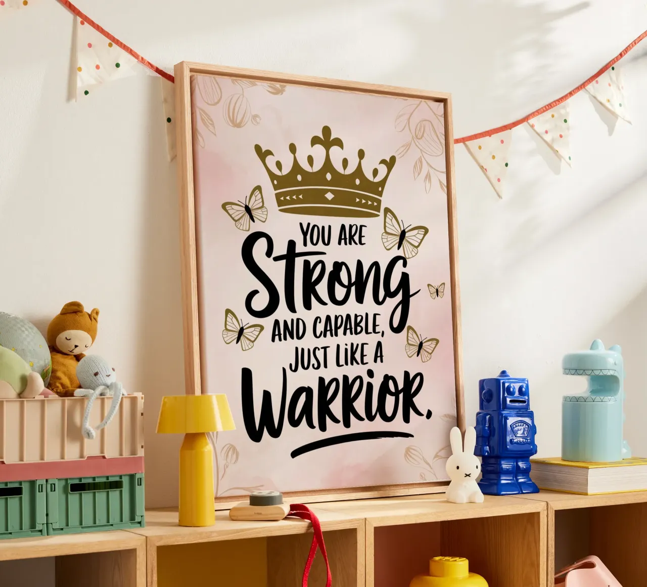 You are strong and capable, just like a warrior. canvas by logic