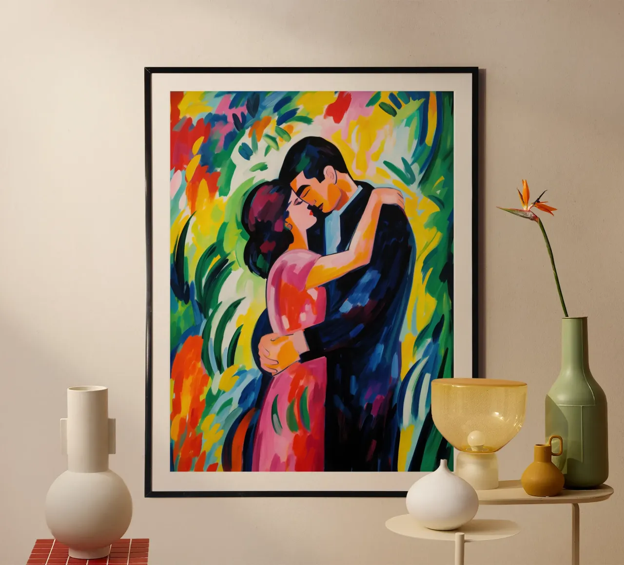 Amanti in primavera | Pittura espressionista poster da Autofocus