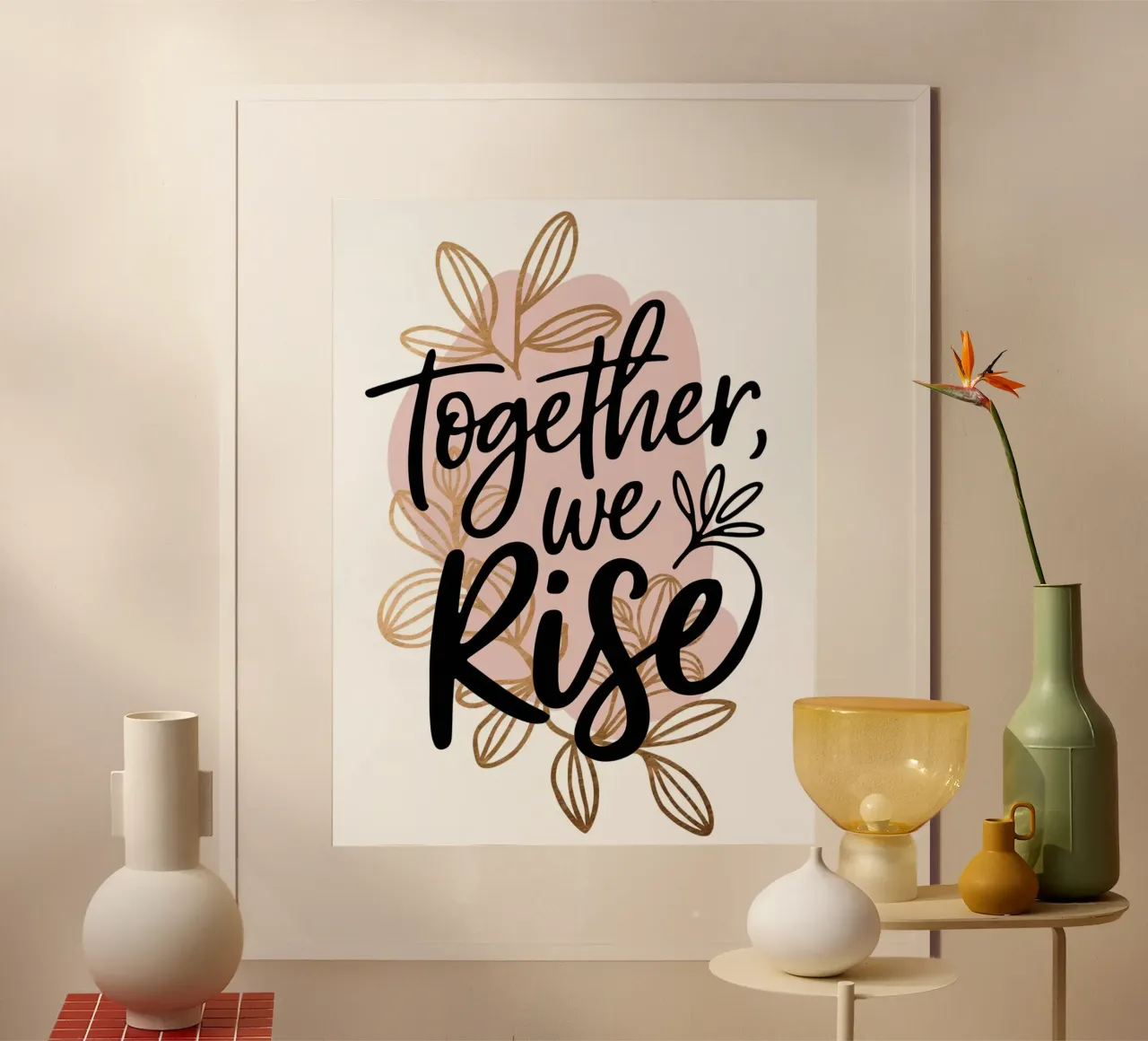 Insieme, ci alziamo poster da logic