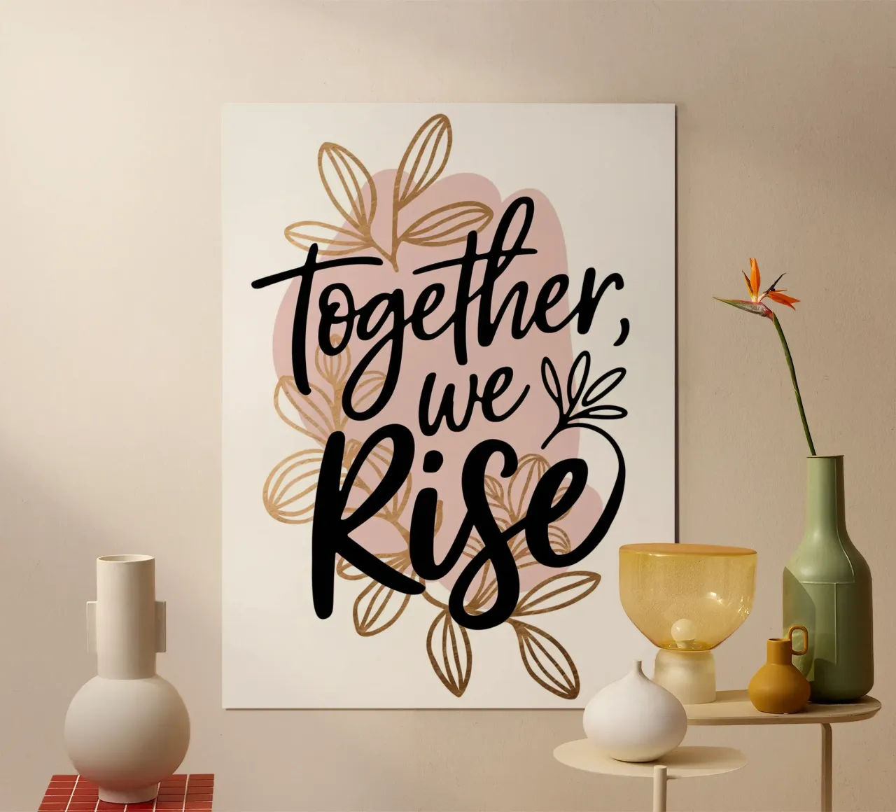 Insieme, ci alziamo poster da logic