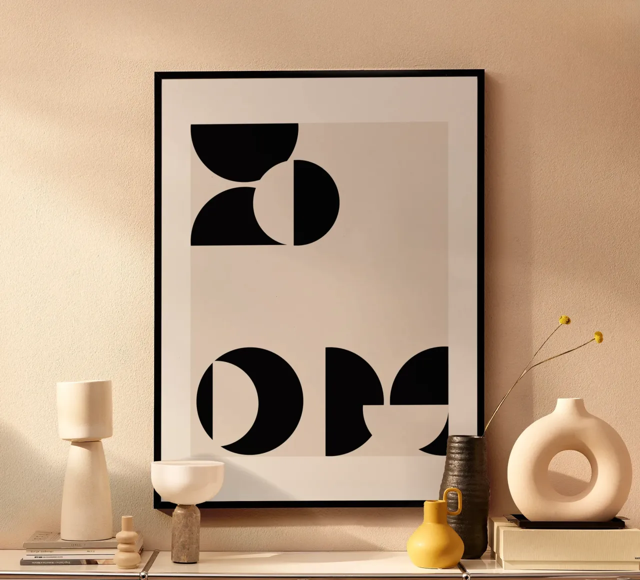 The New Simple No 70 poster con telaio in legno da treechild