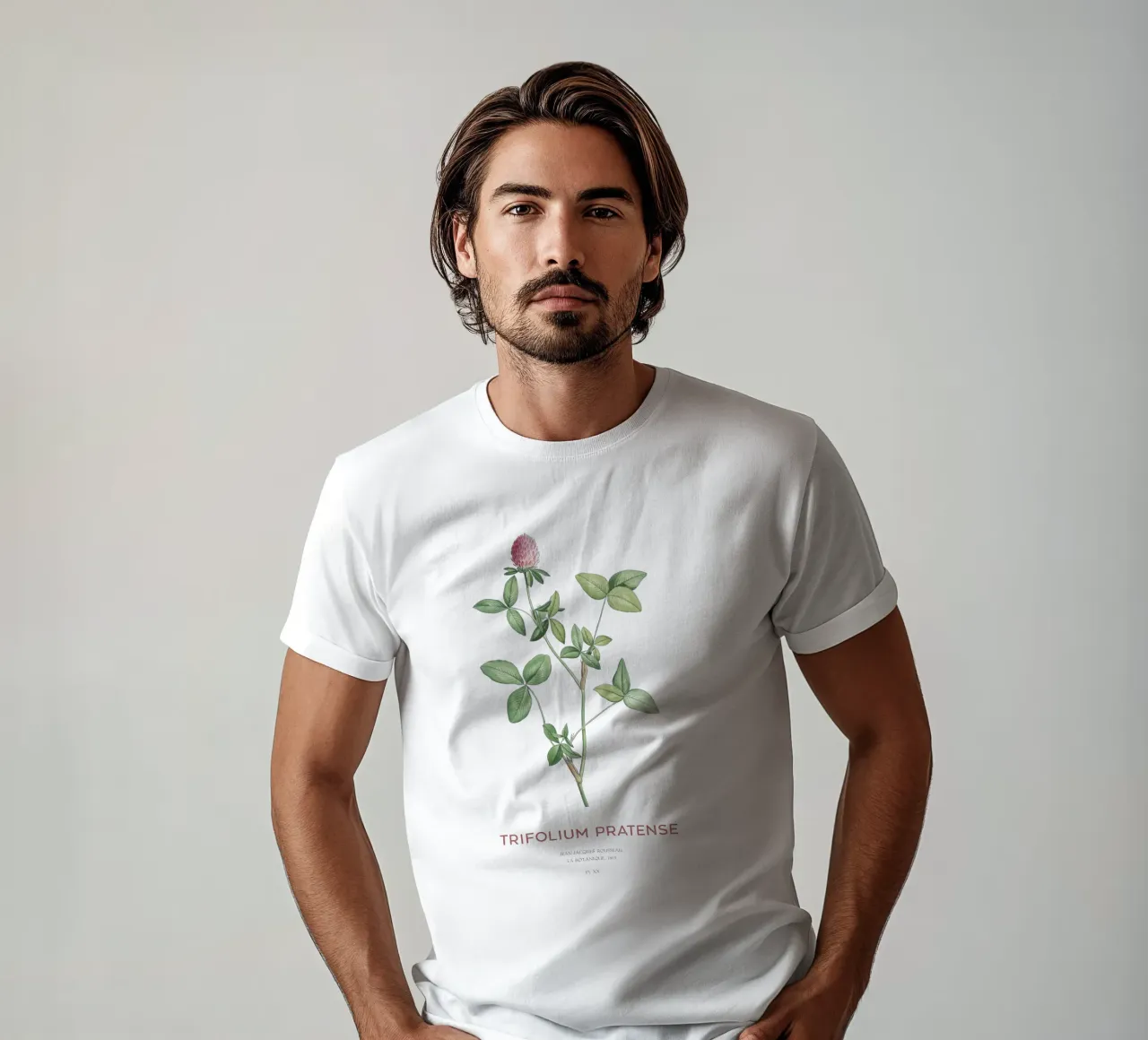Rotklee oder Trifolium pratense T-Shirt von Vintagrafica