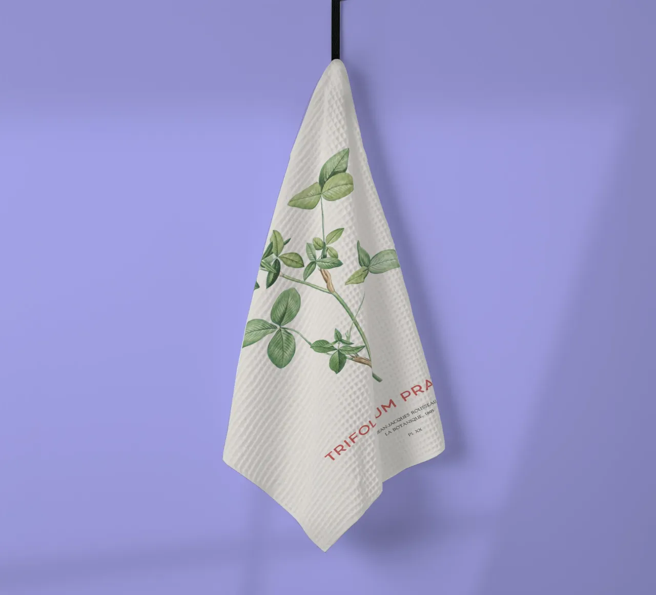 Rotklee oder Trifolium pratense Geschirrtuch von Vintagrafica