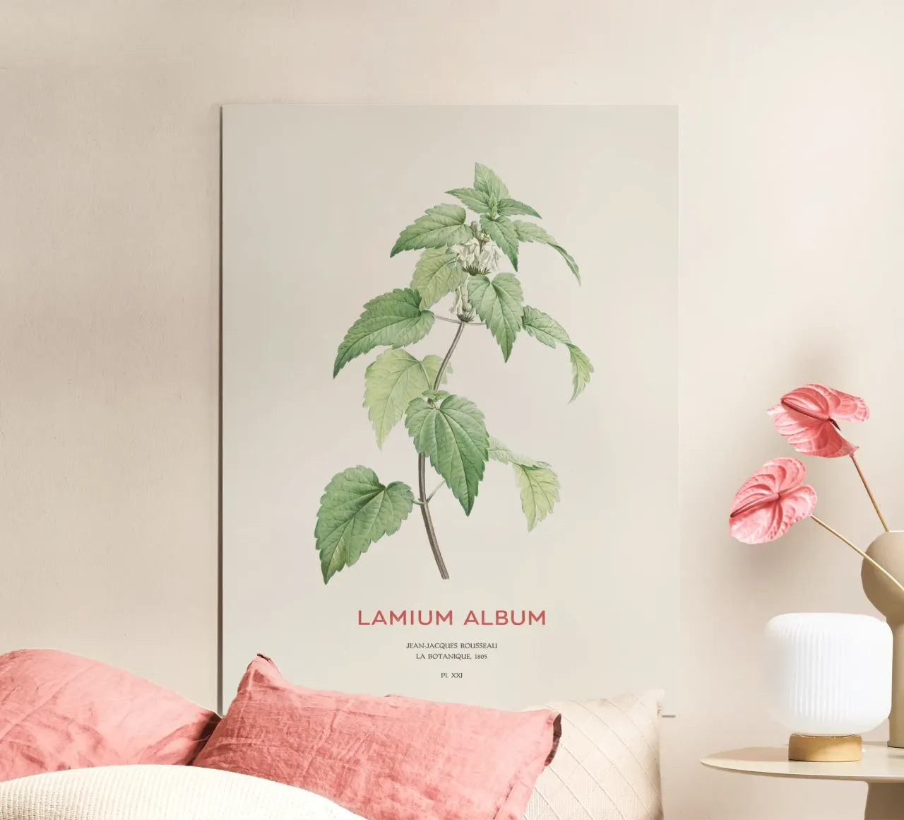 White nettle or Lamium album hahnemühle by Vintagrafica