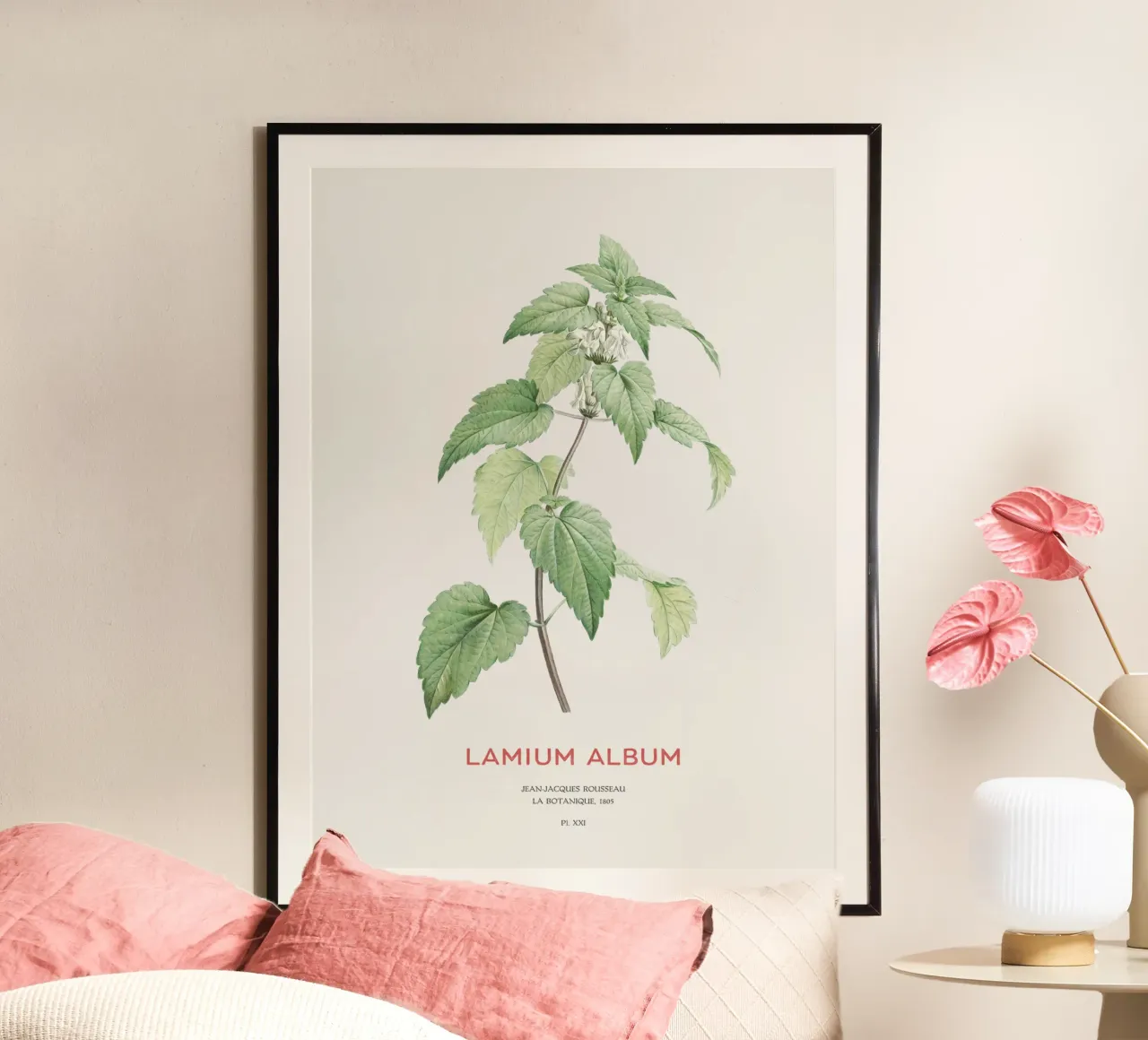 White nettle or Lamium album hahnemühle by Vintagrafica