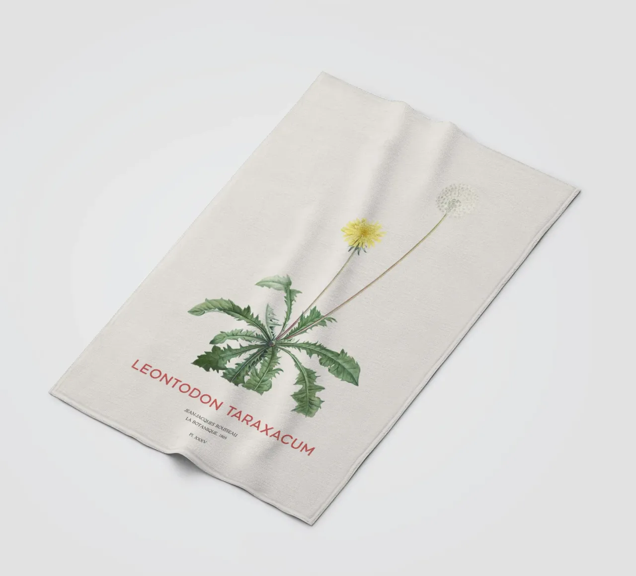 Löwenzahn oder Leontodon taraxacum Fleecedecke von Vintagrafica